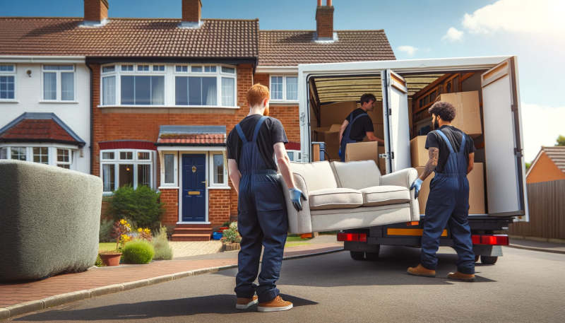 Image of a removal company emptying a property